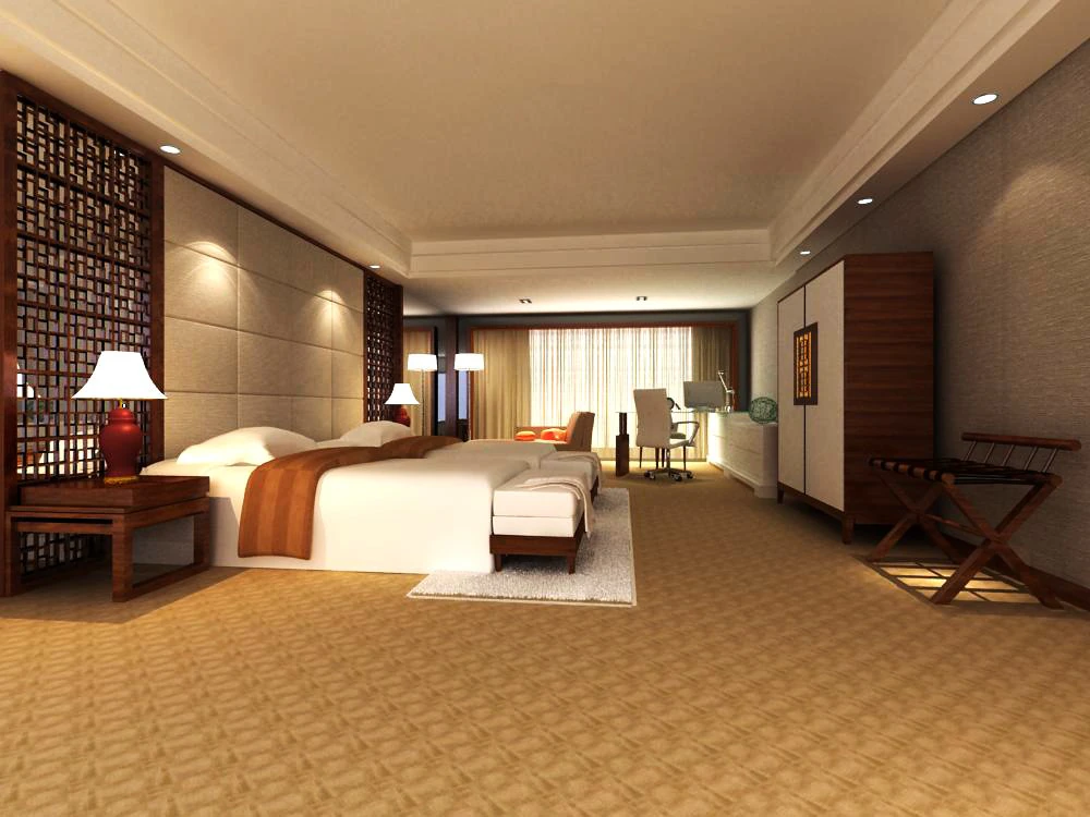 guest room 010 3D Model .c4d .max .obj .3ds .fbx .stl .blend
