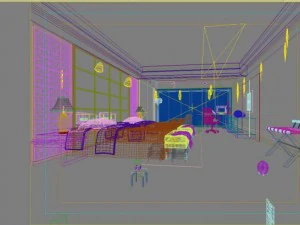 guest room 010 3D Model