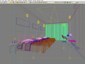 guest room 019 Modello 3D