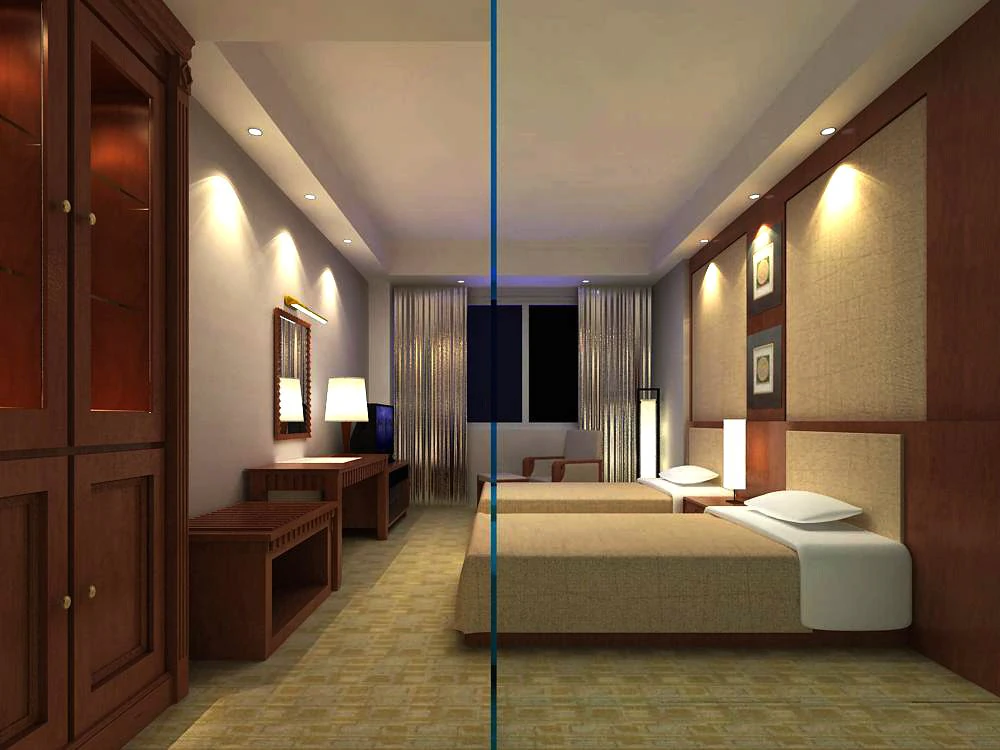 guest room 024 3D Model .c4d .max .obj .3ds .fbx .stl .blend 