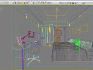 guest room 027 Model 3D
