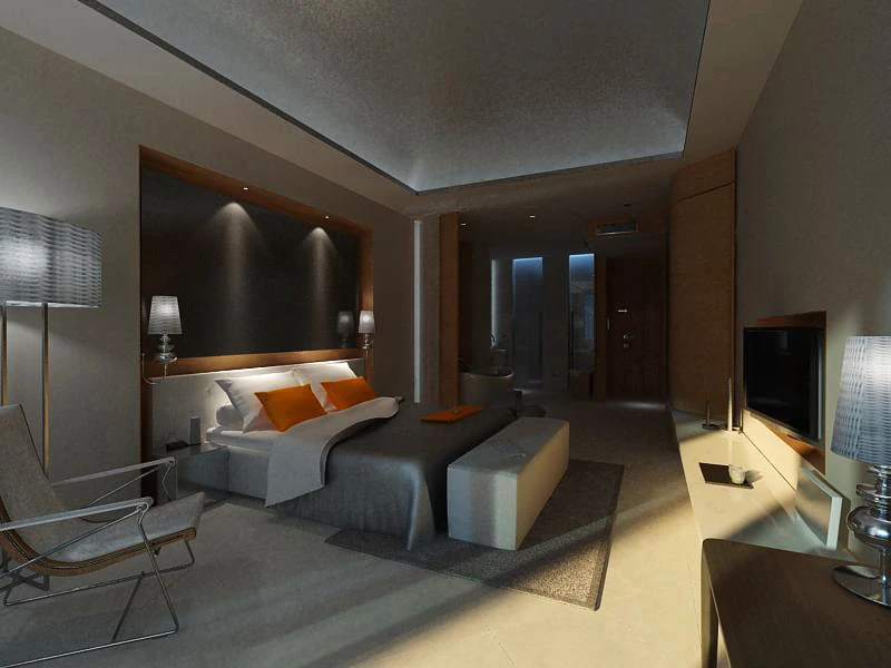 guest room 028 3D Model .c4d .max .obj .3ds .fbx .stl .blend 