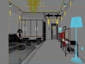 guest room 030 Model 3D