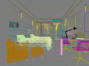 guest room 038 Model 3D