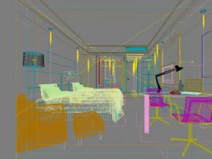 guest room 038 3D Model