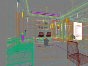 guest room 040 Modello 3D