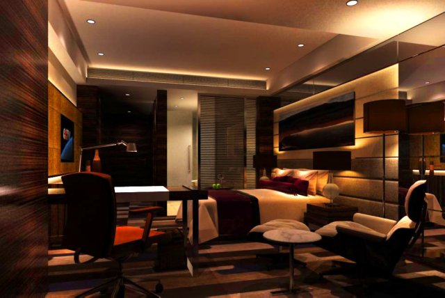 guest room 042 3D 모델 .c4d .max .obj .3ds .fbx .stl .blend 