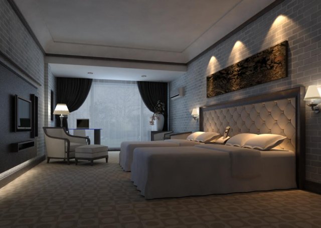 guest room 047 Modelo 3D .c4d .max .obj .3ds .fbx .stl .blend 