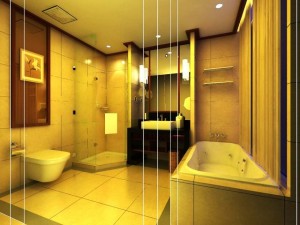 guest room bathroom 001 3D Model