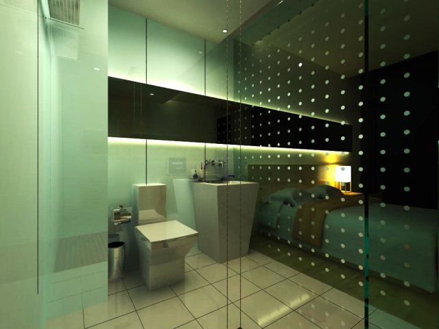 guest room bathroom 003 Modelo 3D .c4d .max .obj .3ds .fbx .stl .blend 