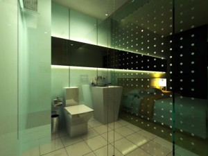 guest room bathroom 003 3D Model