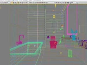 객실 화장실 004 3D 모델