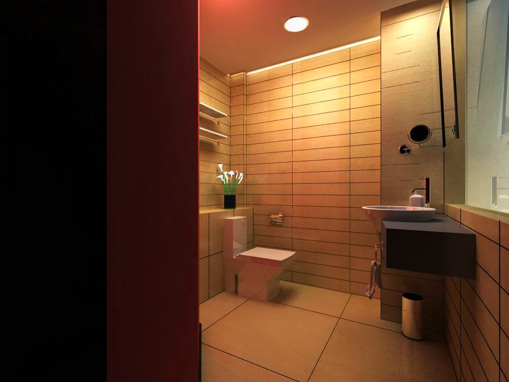 guest room bathroom 005 3D Model .c4d .max .obj .3ds .fbx .stl .blend 