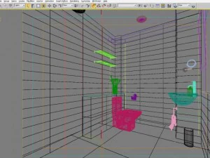 guest room bathroom 005 3D Model