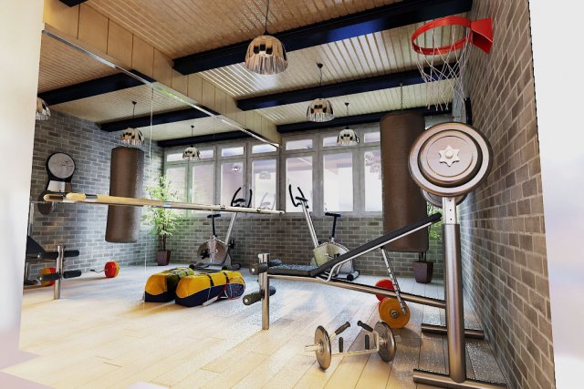 gym 018 3D Model .c4d .max .obj .3ds .fbx .stl .blend 