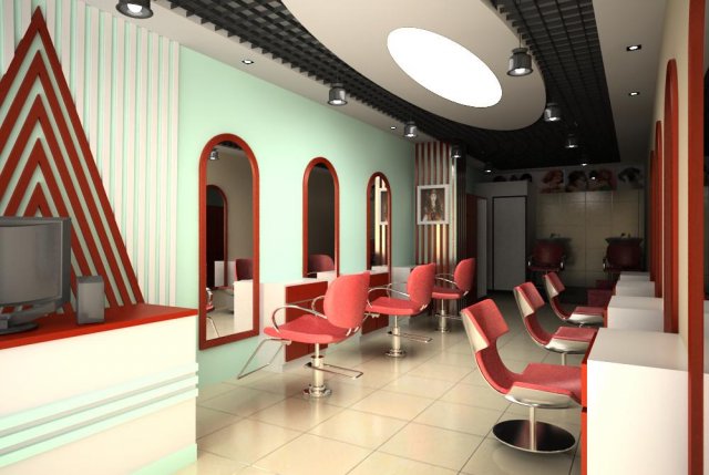 hairdressing room 003 Modelo 3D .c4d .max .obj .3ds .fbx .stl .blend 