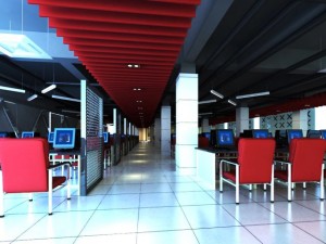 internet bar 001 3D Model
