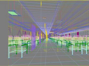 internet bar 001 3D Model