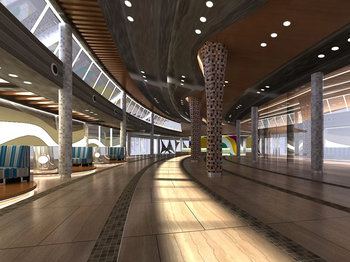 lobby 013 3D Model .c4d .max .obj .3ds .fbx .stl .blend 