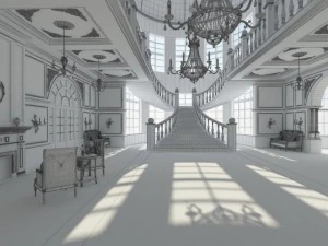lobby 015 3D Model