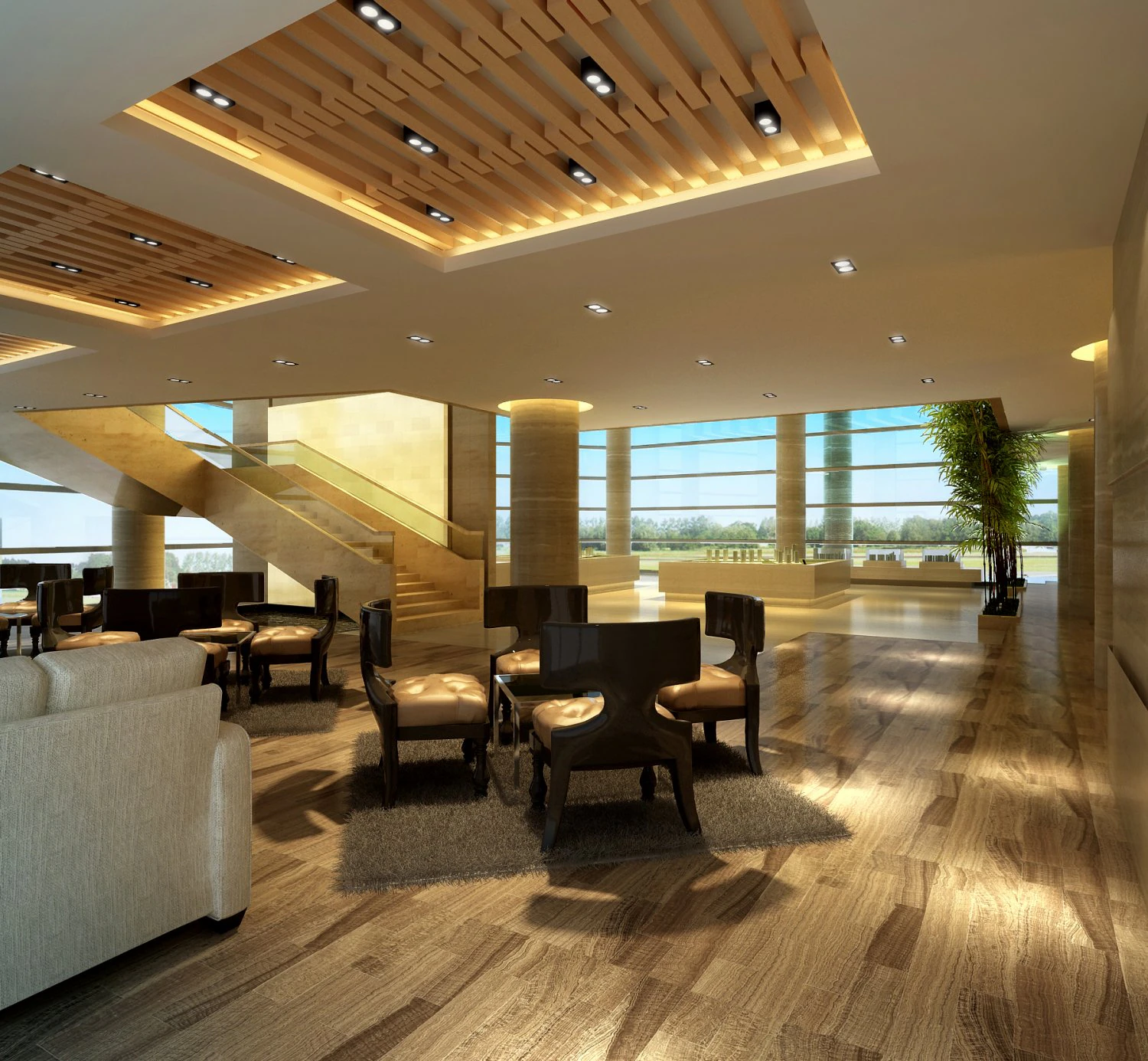 Lobby 016 3D Modell .c4d .max .obj .3ds .fbx .stl .blend 