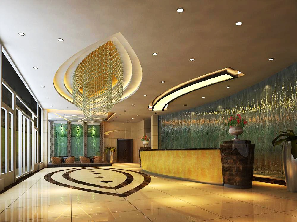 lobby 027 3D Model .c4d .max .obj .3ds .fbx .stl .blend 
