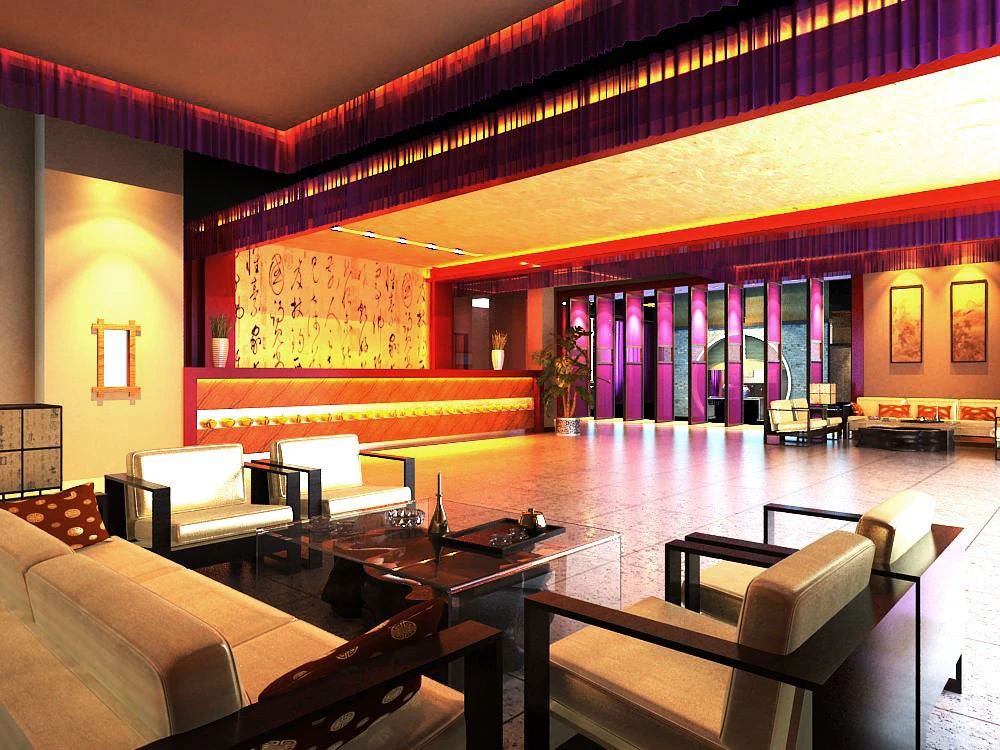 lobby 029 3D Model .c4d .max .obj .3ds .fbx .stl .blend 
