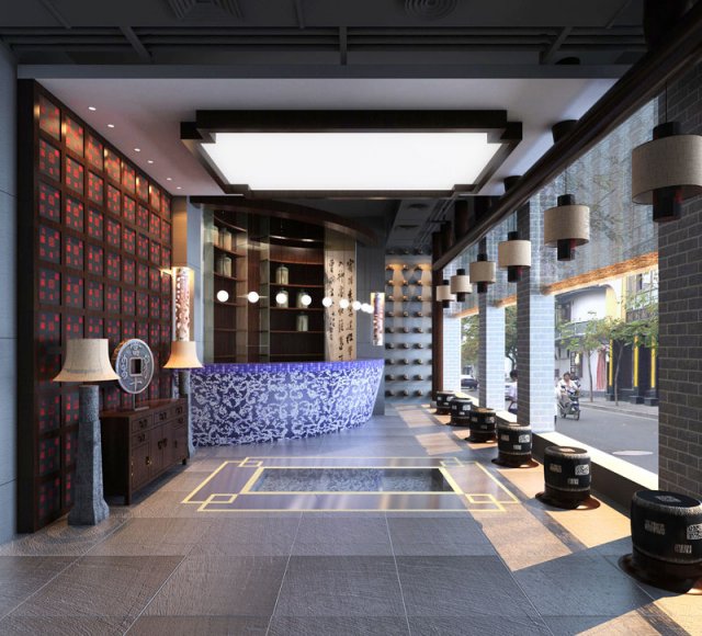 lobby 030 3D मॉडल .c4d .max .obj .3ds .fbx .stl .blend