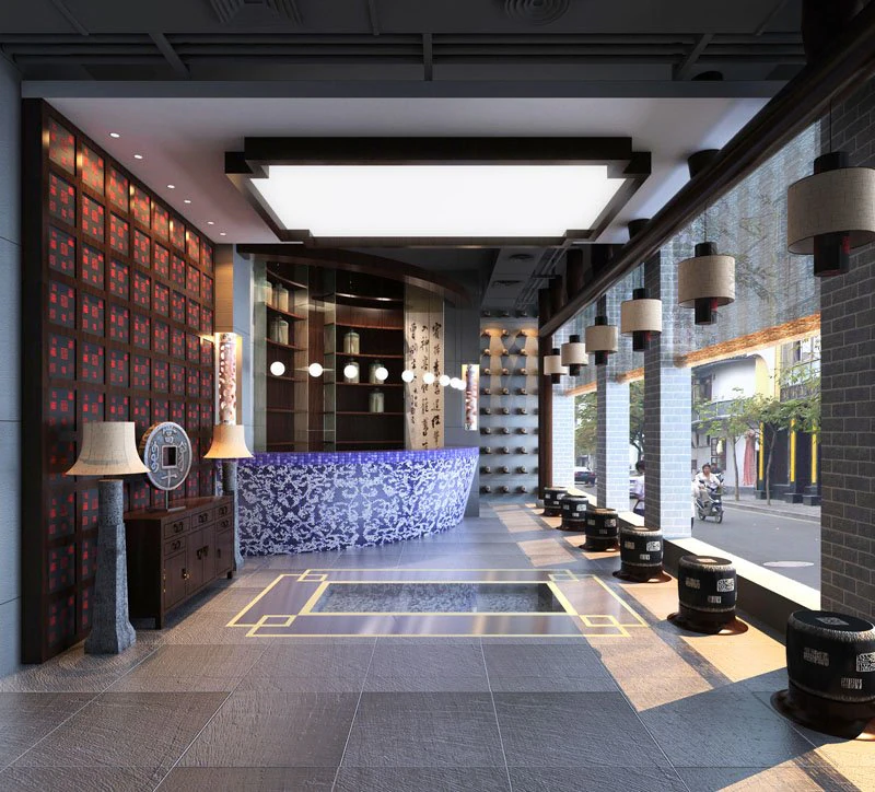 lobby 030 3D Model .c4d .max .obj .3ds .fbx .stl .blend 