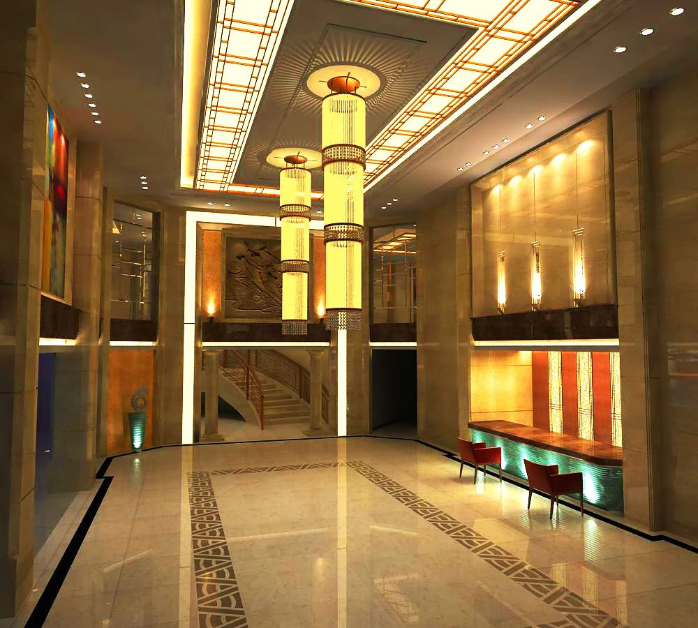 lobby 032 3D Model .c4d .max .obj .3ds .fbx .stl .blend 
