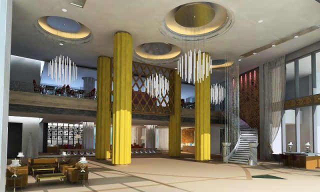 lobby 034 Modello 3D .c4d .max .obj .3ds .fbx .stl .blend 