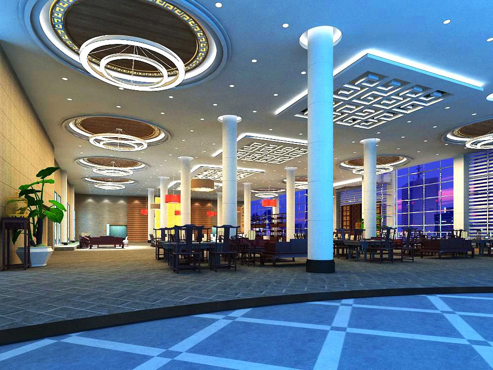 lobby 038 3D Model .c4d .max .obj .3ds .fbx .stl .blend 