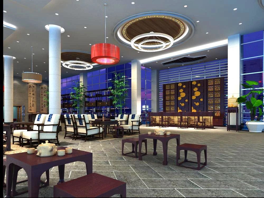 lobby 040 3D Model .c4d .max .obj .3ds .fbx .stl .blend 