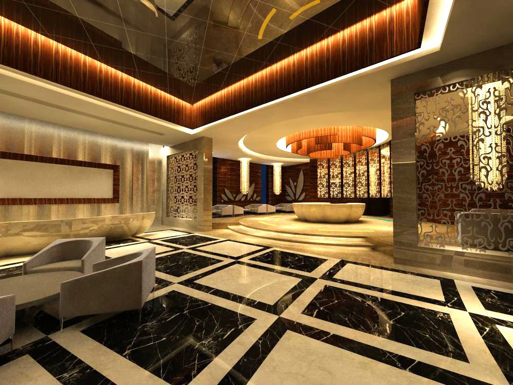 lobby 041 3D Model .c4d .max .obj .3ds .fbx .stl .blend 