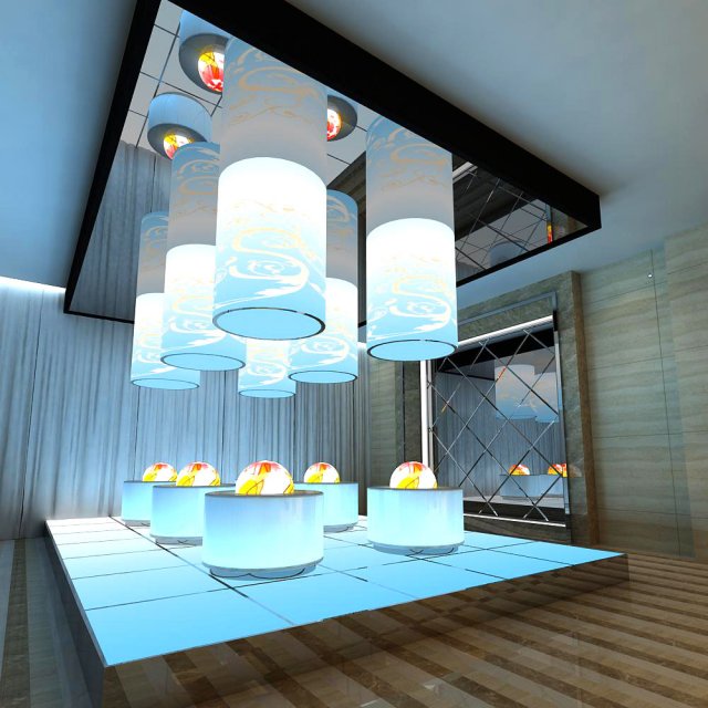 lobby 042 Modèle 3D .c4d .max .obj .3ds .fbx .stl .blend 