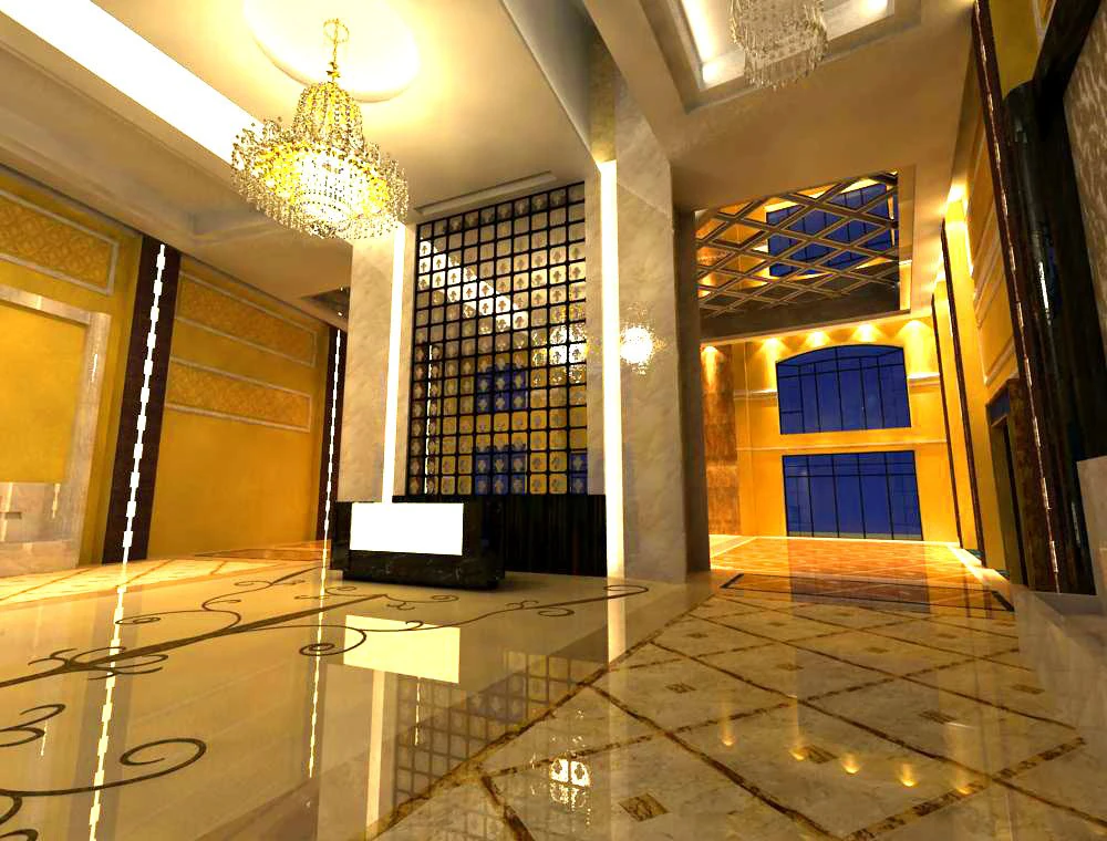lobby 047 3D Model .c4d .max .obj .3ds .fbx .stl .blend 