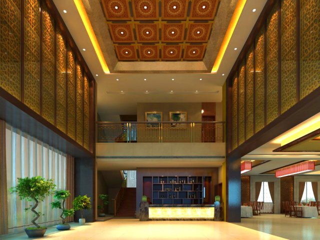 lobby 050 3D-Modell .c4d .max .obj .3ds .fbx .stl .blend 