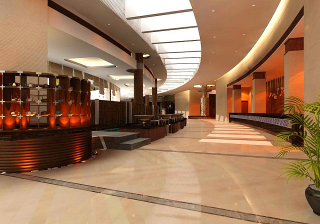 lobby 051 3D मॉडल .c4d .max .obj .3ds .fbx .stl .blend 
