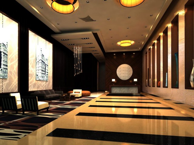 lobby 054 3D Model .c4d .max .obj .3ds .fbx .stl .blend 