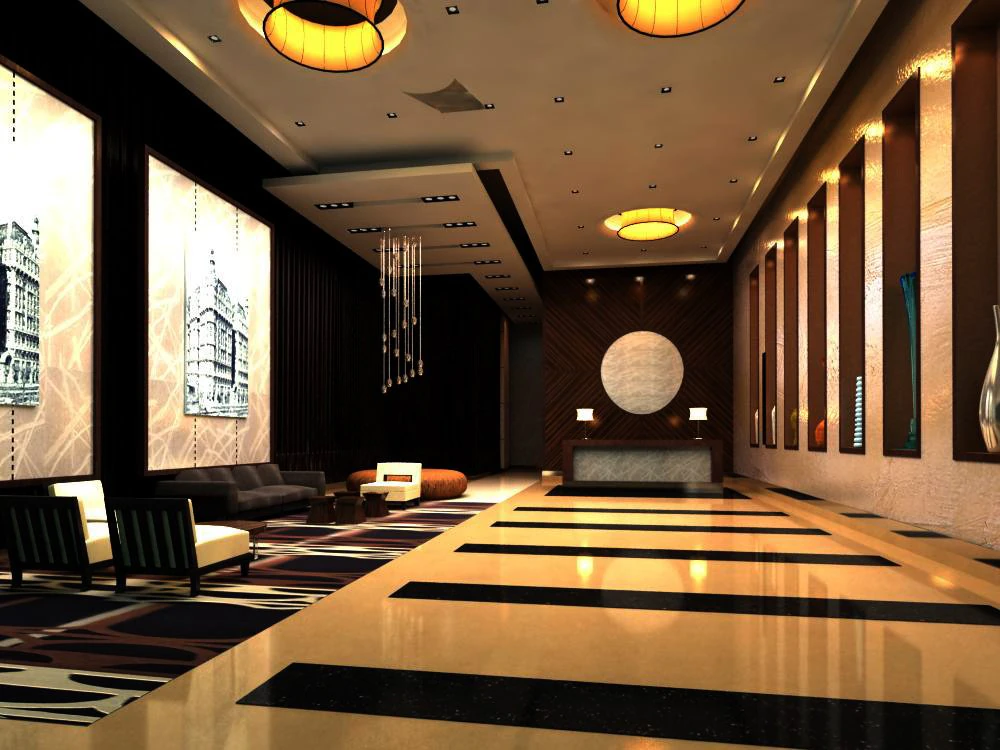 lobby 054 3D Model .c4d .max .obj .3ds .fbx .stl .blend 