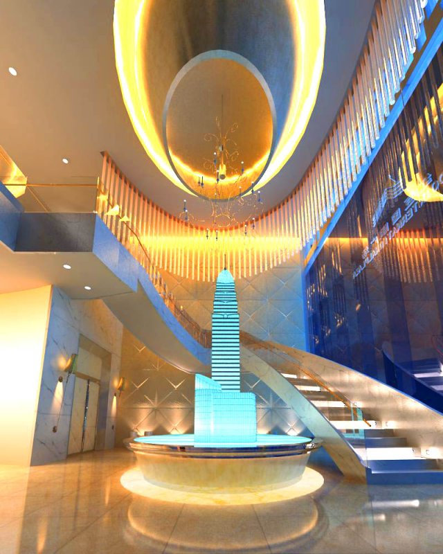 lobby 058 3D 模型 .c4d .max .obj .3ds .fbx .stl .blend 