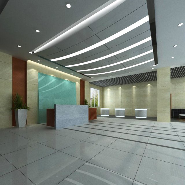 lobby 062 3D Model .c4d .max .obj .3ds .fbx .stl .blend 