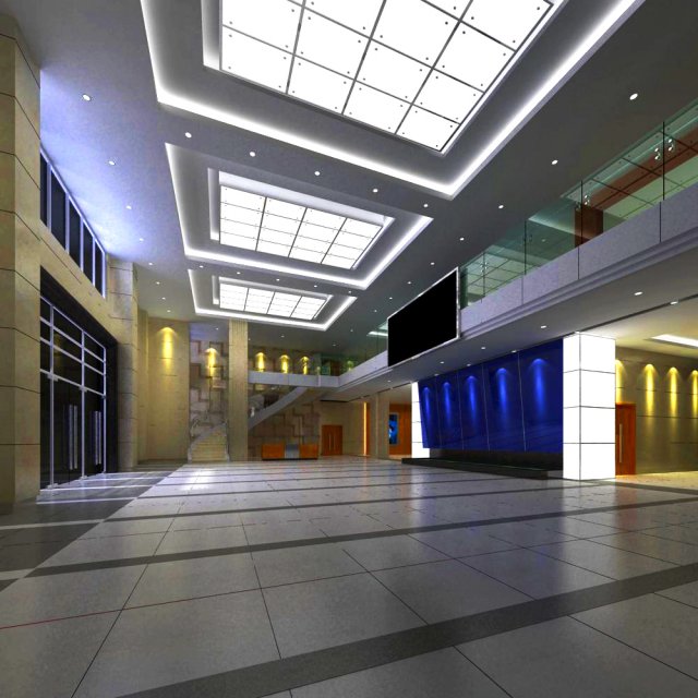 lobby 063 Modelo 3D .c4d .max .obj .3ds .fbx .stl .blend 
