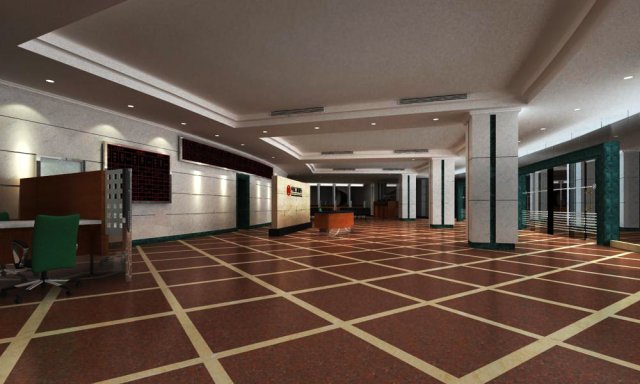 lobby 066 3D Model .c4d .max .obj .3ds .fbx .stl .blend