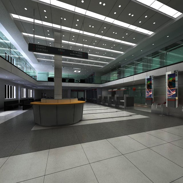 lobby 068 3D 모델 .c4d .max .obj .3ds .fbx .stl .blend