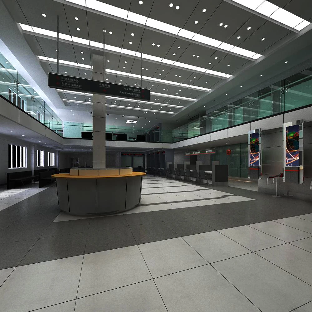 lobby 068 3D Model .c4d .max .obj .3ds .fbx .stl .blend 