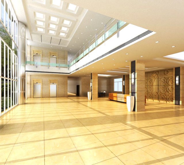 lobby 069 Model 3D .c4d .max .obj .3ds .fbx .stl .blend 