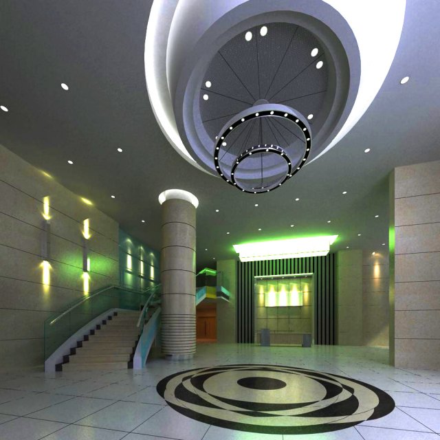 lobby 070 Modèle 3D .c4d .max .obj .3ds .fbx .stl .blend 