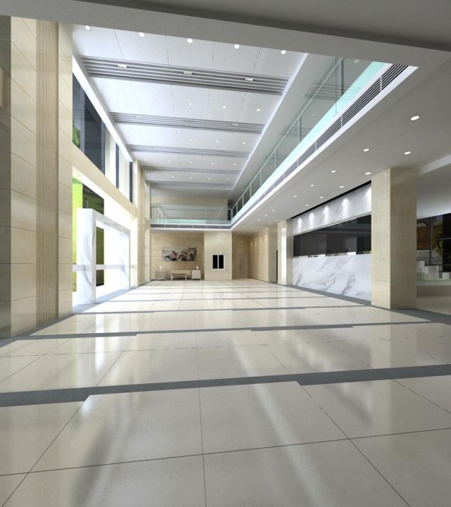 lobby 080 3D Model .c4d .max .obj .3ds .fbx .stl .blend 