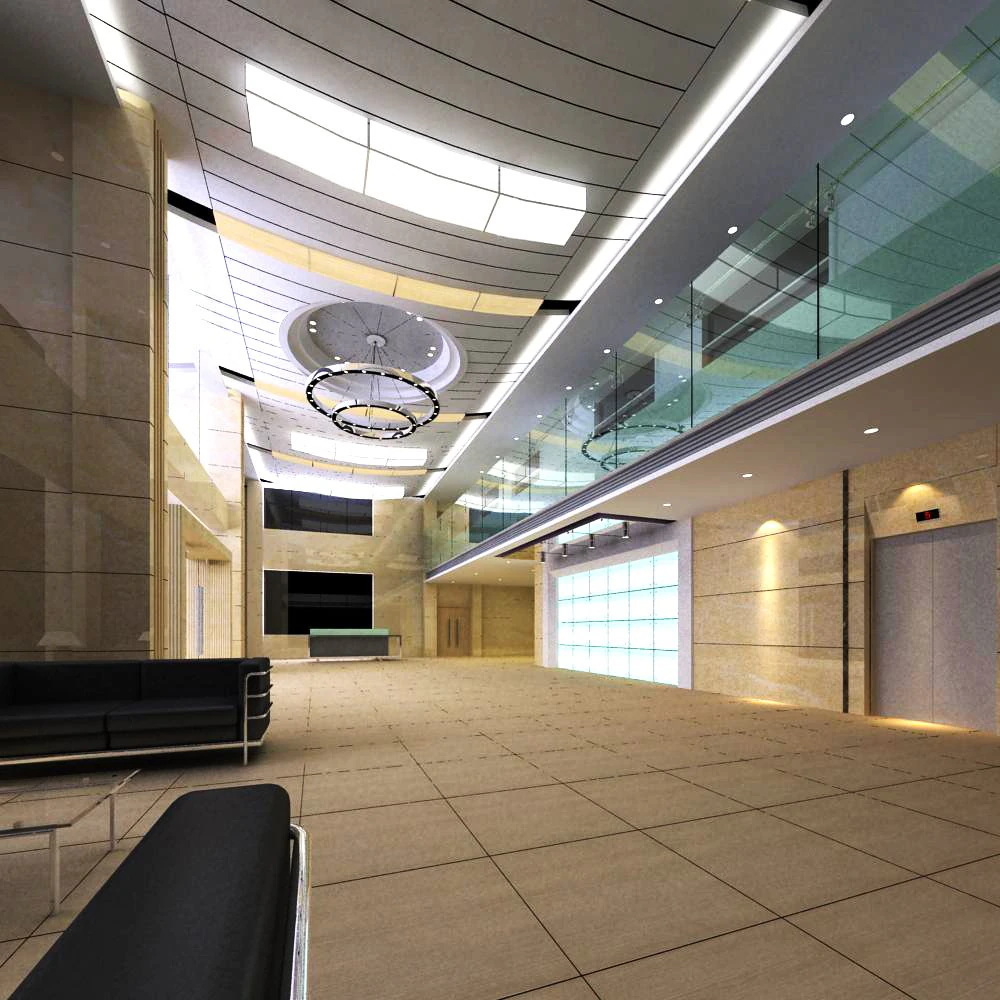 lobby 090 3D Model .c4d .max .obj .3ds .fbx .stl .blend 